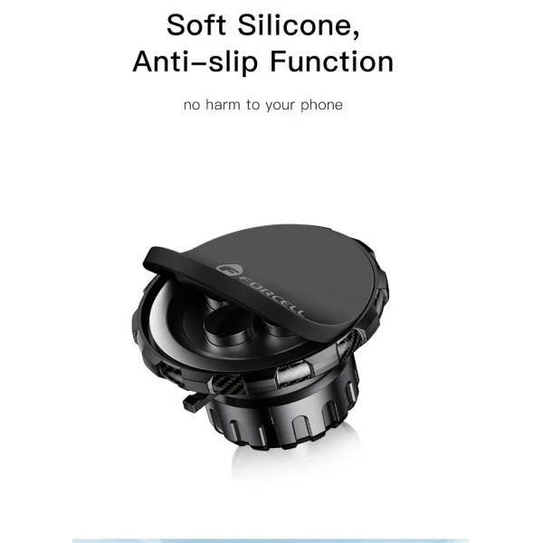Μαγνητική βάση αυτοκινήτου Forcell F-Grip MagLuxe για Παρμπρίζ/Ταμπλό/Αεραγωγό, Μαύρη Μαγνητική βάση αυτοκινήτου Forcell F-Grip MagLuxe για Παρμπρίζ/Ταμπλό/Αεραγωγό, Μαύρη