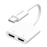 Kakusiga Μετατροπέας ψηφιακού ήχου KSC-1423 Type-C σε διπλό Type-C 