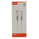 Καλώδιο Ταχείας φόρτισης USB Type C OTU DL19-C 3.6A Λευκό 1.2 Μέτρα