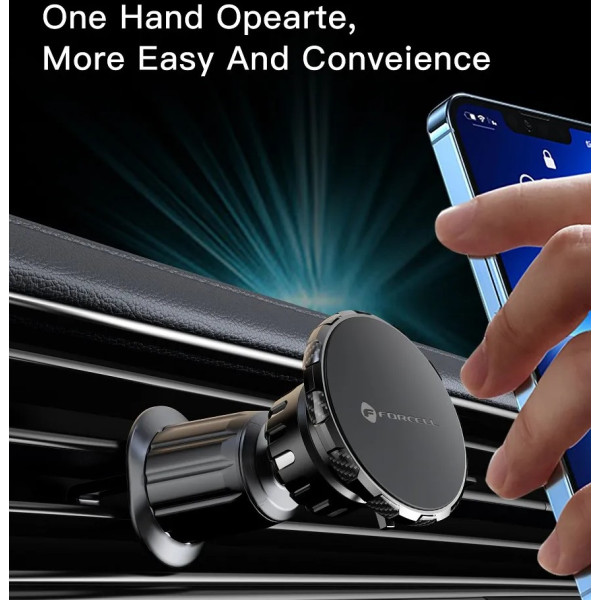 Μαγνητική βάση αυτοκινήτου Forcell F-Grip MagLuxe για Παρμπρίζ/Ταμπλό/Αεραγωγό, Μαύρη Μαγνητική βάση αυτοκινήτου Forcell F-Grip MagLuxe για Παρμπρίζ/Ταμπλό/Αεραγωγό, Μαύρη
