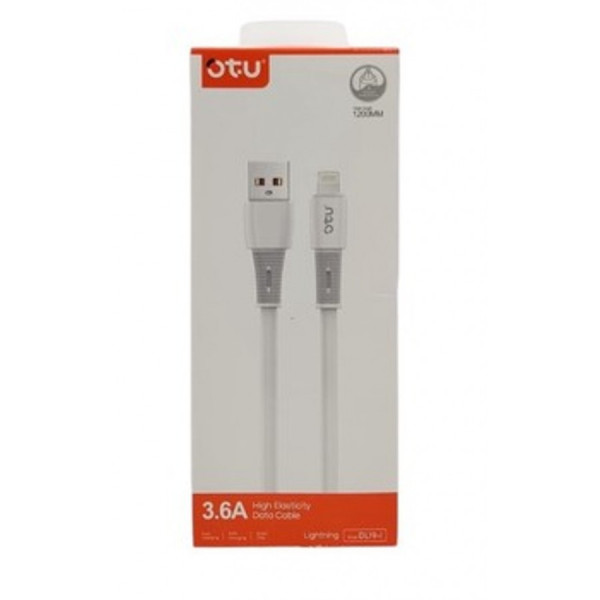 Καλώδιο Ταχείας φόρτισης USB LIGHTNING OTU DL19-C 3.6A Λευκό 1.2 Μέτρα