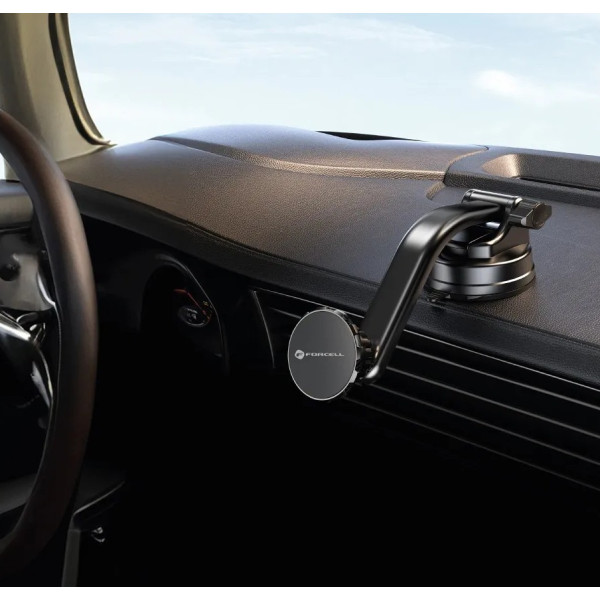 Μαγνητική βάση αυτοκινήτου Forcell F-Grip MagLuxe για Παρμπρίζ/Ταμπλό/Αεραγωγό, Μαύρη Μαγνητική βάση αυτοκινήτου Forcell F-Grip MagLuxe για Παρμπρίζ/Ταμπλό/Αεραγωγό, Μαύρη