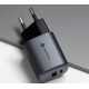 Φορτιστής τηλεφώνου Forcell F-Energy GaN USB C + USB A QC4.0 PD 3A 33W VT-31 σε γκρι χρώμα Φορτιστής τηλεφώνου Forcell F-Energy GaN USB C + USB A QC4.0 PD 3A 33W VT-31 σε γκρι χρώμα