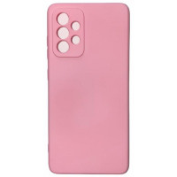 Θήκη Σιλικόνης Silky and Soft Touch Με Επένδυση Για Samsung Galaxy A53 Ροζ