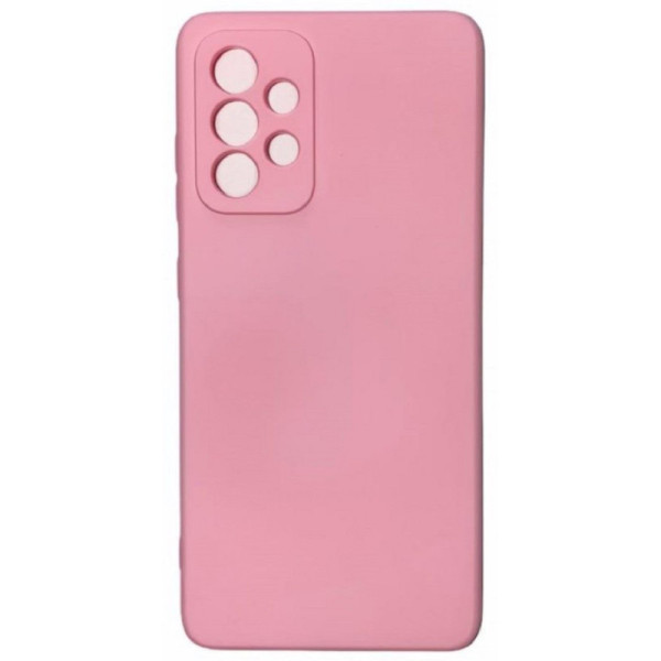 Θήκη Σιλικόνης Silky and Soft Touch Με Επένδυση Για Samsung Galaxy A53 Ροζ
