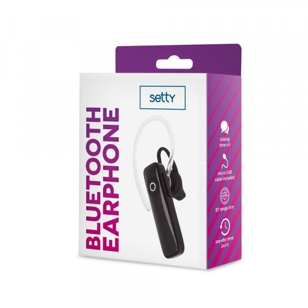 Setty SBT-01 Bluetooth Earphone Black