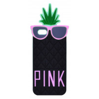 Θήκη Σιλικόνης Ancus Pineapple για Apple iPhone 6/6S Μαύρη