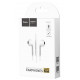 Hands Free Hoco M55 Earphones Stereo 3.5 mm Λευκά με Μικρόφωνο και Πλήκτρο Λειτουργίας