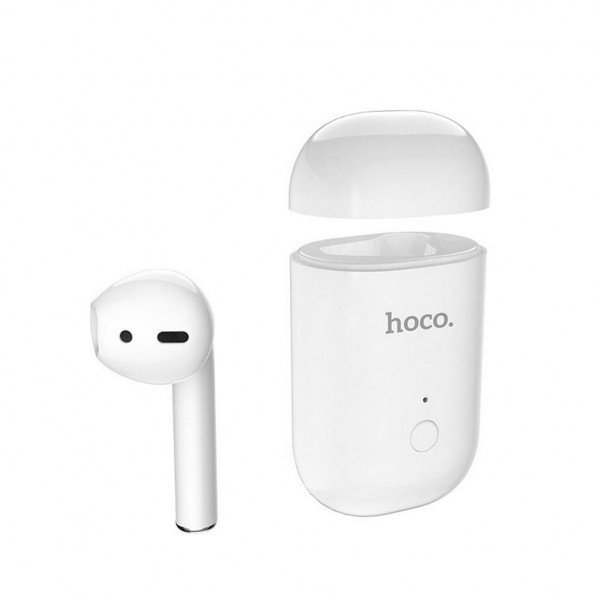 Wireless Mono Headset Hoco E39 Admire Sound (Δεξί) Λευκό Με Μαύρη Θήκη Σιλικόνης