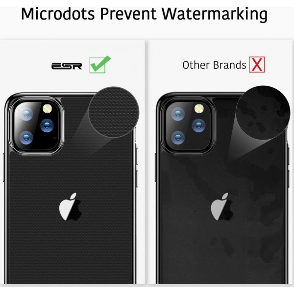 ESR Essential Crown Slim Fit TPU Case Θήκη Σιλικόνης Clear / Black (iPhone 11 Pro)