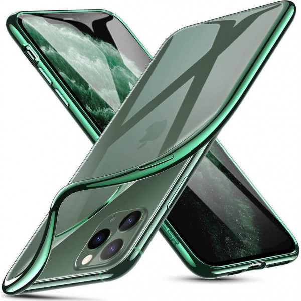 ESR Essential Crown Slim Fit TPU Case Θήκη Σιλικόνης Clear / Pine Green (iPhone 11 Pro)