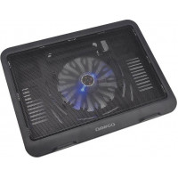 Omega Βάση ψύξης για Laptop από 10" εως 15,6” με θύρα usb, σε μαύρο χρώμα, 33x25x4cm, OMNCPWB