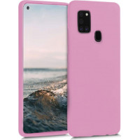 Θήκη Σιλικόνης Για Samsung Galaxy A21s Ροζ