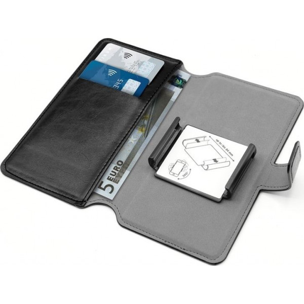 PURO Universal Wallet 360° XXL- 6.5''- Μαύρο
