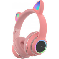 Ασύρματα Ακουστικά Cat Headphones Pink L450