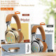 Ασύρματα Ακουστικά Headphones 5.0 MOXOM MX-WL14 - Καφέ/Χρυσό