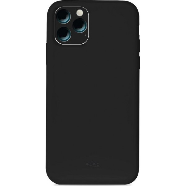 Puro Icon Soft Touch Silicone Case Black (iPhone 11 Pro Max)