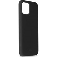 Puro Icon Soft Touch Silicone Case Black (iPhone 11)