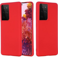 Θήκη Σιλικόνης Soft Για Samsung Galaxy S21 Ultra Κόκκινη