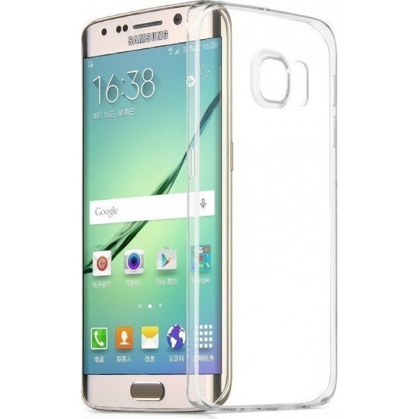Θήκη Σιλικόνης Για Samsung Galaxy S6 Edge Διάφανη