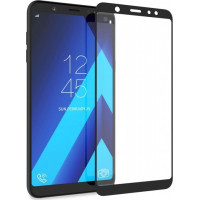 Full Face Tempered glass / Αντιχαρακτικό Γυαλί Πλήρους Οθόνης 5D - 9H Για Samsung Galaxy A6 2018 Μαύρο