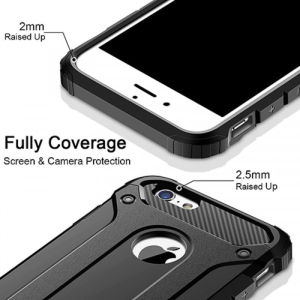  Θήκη Armor Back Cover Για Apple iPhone 6/6s Mαύρη