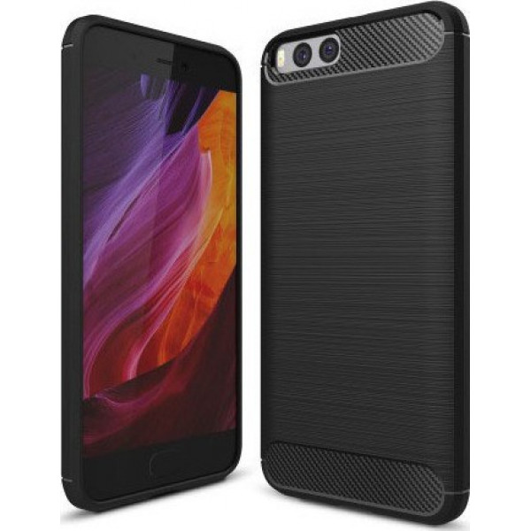 Θήκη Σιλικόνης Carbon Για Xiaomi Redmi 6Α Μαύρη