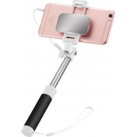 Hoco K2 Magic Mirror Selfie Stick με Καλώδιο 3.5mm Μαύρο