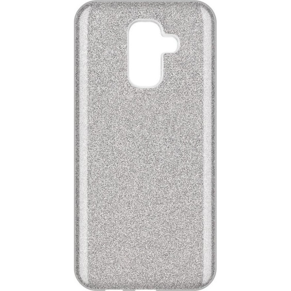Back Cover Σιλικόνης με Glitter Για Xiaomi Redmi Note 8 Pro Ασημί