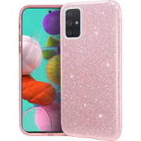 Forcell Glitter Case Shining Cover Για Samsung Galaxy A51 Pink