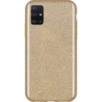 Forcell Glitter Case Shining Cover Για Samsung Galaxy A51 Gold