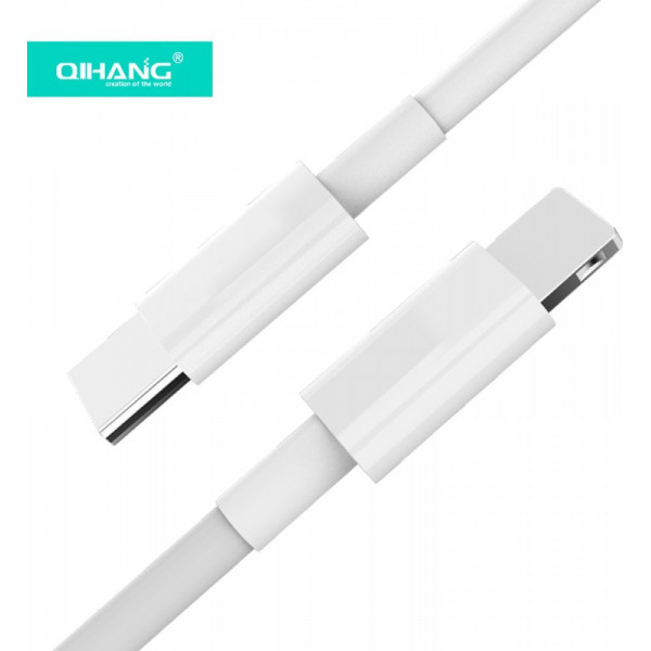 Qihang QH-C42 καλώδιο 1.20m 30W Fast Charging Type c -To Lighting Λευκό BOX