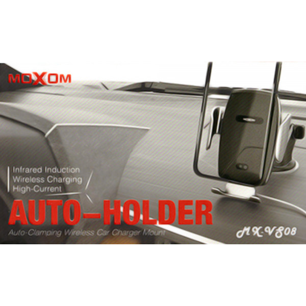 Moxom Βάση Κινητού Αυτοκινήτου VS08 με Ρυθμιζόμενα Άγκιστρα και Ασύρματη Φόρτιση
