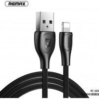REMAX Καλώδιο USB Για iPhone Lightning 8-pin Lesu Pro 2,1A RC-160i 1m Μαύρο