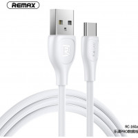 Remax Lesu RC-160a Regular USB 2.0 Cable USB-C male - USB-A male Λευκό 1m ( RC-160a)