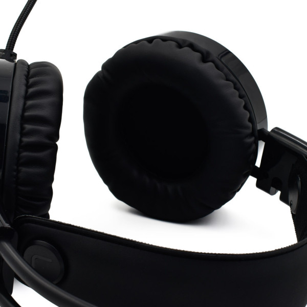Gaming Ακουστικά Moxom MX-EP23 GM 3D Surround με Πολύχρωμο LED Φωτισμό & Μικρόφωνο - Ενσύρματα PC & PS4, Laptop, Smartphone & Tablet με σύνδεση 3.5mm / USB