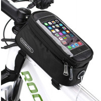 Roswheel® HardPouch Bike Mount Cycling Cell Phone Bag for 4.8"- Black