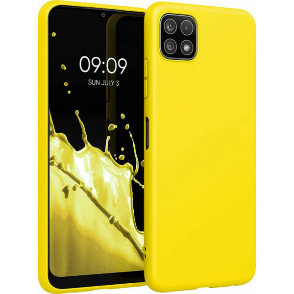 Θήκη Σιλικόνης Soft Για Samsung Galaxy A22 5G Κίτρινη