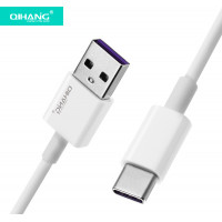 Kαλώδιο Φόρτισης & Μεταφοράς Δεδομένων QIHANG QH-C57 5A 25W USB to Type C (1.2m) Άσπρο