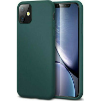 Θήκη Σιλικόνης Για Apple iPhone 11 Μαύρη Matt TPU Green Forest