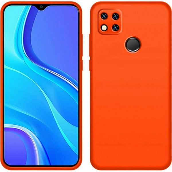 Θήκη Σιλικόνης Για Xiaomi Redmi 9C Πορτοκαλί