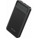 Awei P5K Power Bank 10000mAh με 2 Θύρες USB-A Μαύρο
