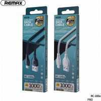 Remax Lesu Regular USB 2.0 Cable USB-C male - USB-A male Μαύρο 1m (RC-160a)