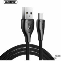 Remax Regular USB 2.0 to micro USB Cable 2.4A Μαύρο 1m