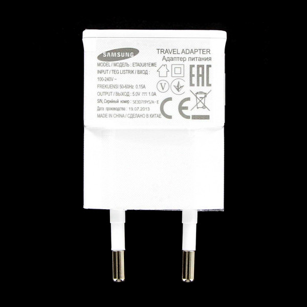 Samsung Φορτιστής Χωρίς Καλώδιο με Θύρα USB-A Λευκός (ETA0U83EWE Bulk)