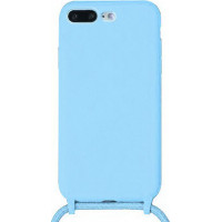 Θήκη Σιλικονης Forcell Γαλάζια Για Apple iPhone 7/8 Plus Με Λουράκι Γαλάζιο
