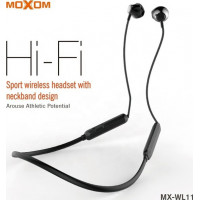 Moxom MX-WL11 Earbud Bluetooth Handsfree Ακουστικά Άθλησης Μαύρα