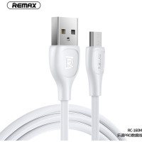 Remax Regular USB 2.0 to micro USB 2.4A Cable Λευκό 1m (Lesu Pro)