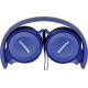Ακουστικά Stereo Panasonic RP-HF100E-A 3.5mm με δυνατότητα Αναδίπλωσης και Μηχανισμό Περιστροφής Μπλε