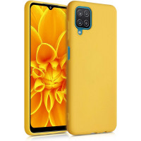 Θήκη Σιλικόνης Soft Για Samsung Galaxy A12 Κίτρινη